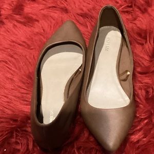 Express Brown Pointed-toe Flats